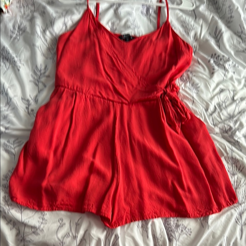 Red Women's romper